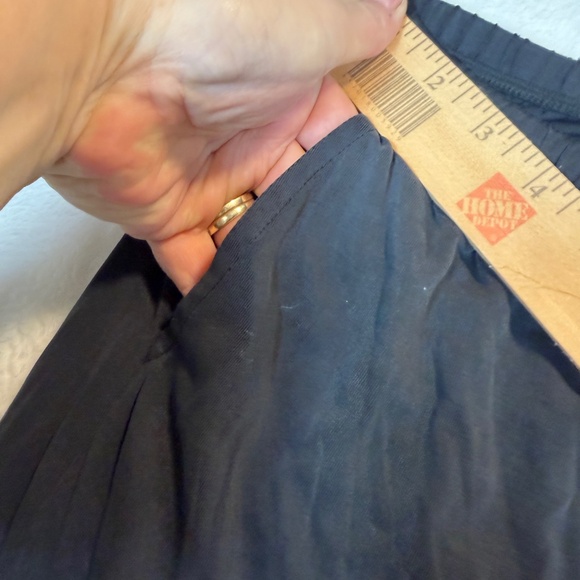 Oak & Fort Wide Leg Capri Pants Womens Size Small Black Faded Boho Modal - Picture 7 of 10